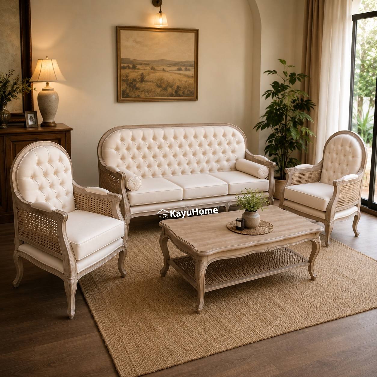 Set Sofa Classic Accent Rattan — official KayuHome catalogue image