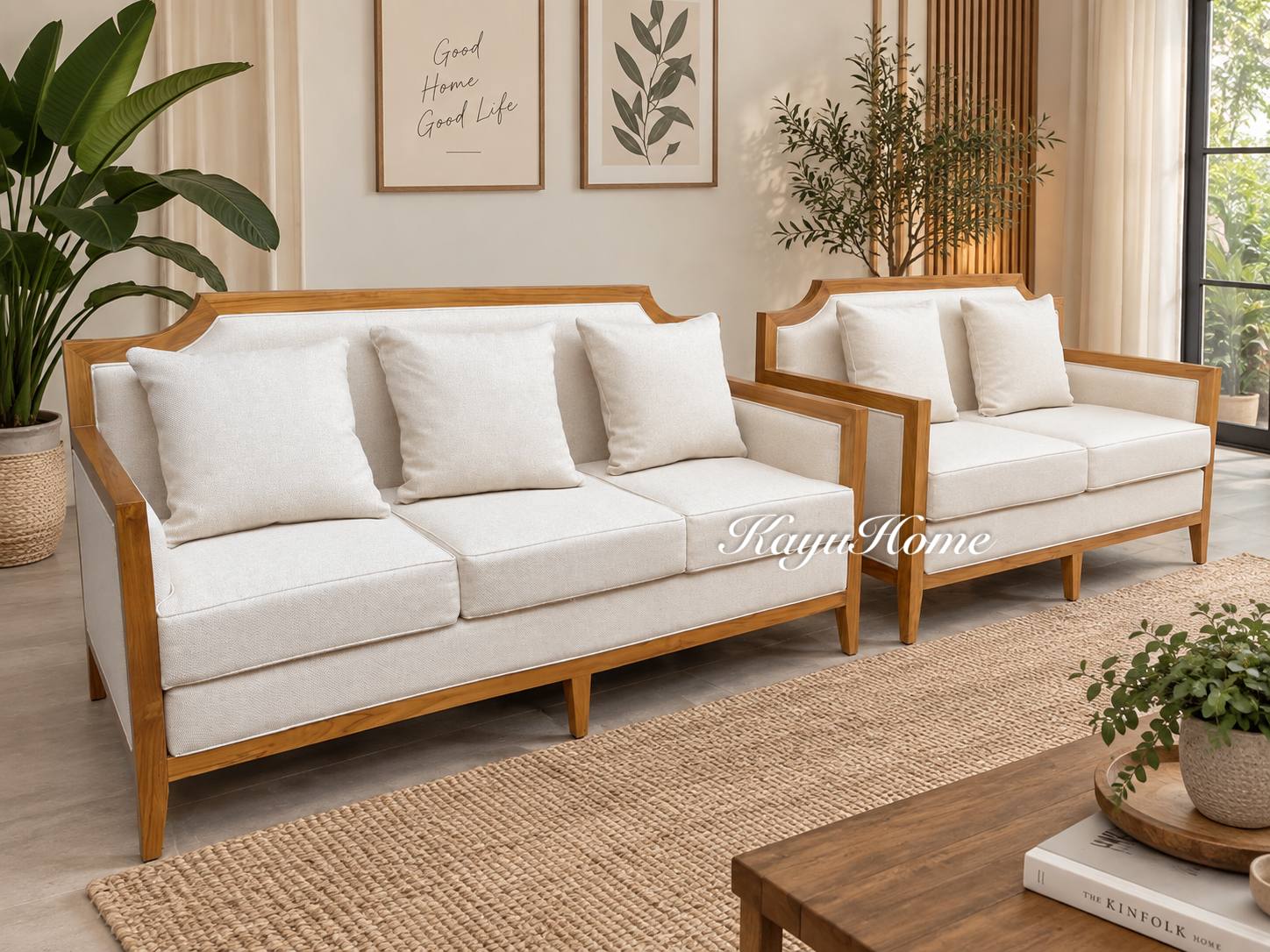Sofa Luna Oak Living Set — official KayuHome catalogue image