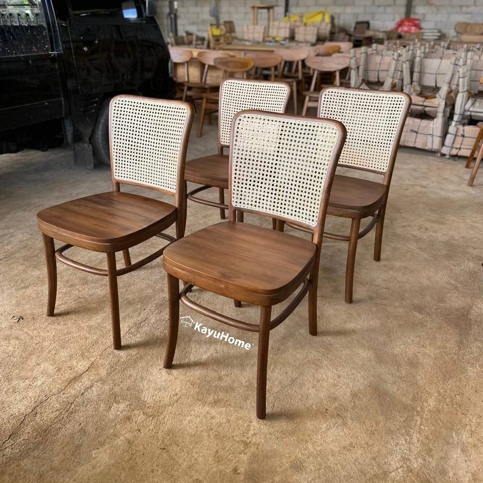 Maya Classic Rattan Teak Chair + Cushion — official KayuHome catalogue image