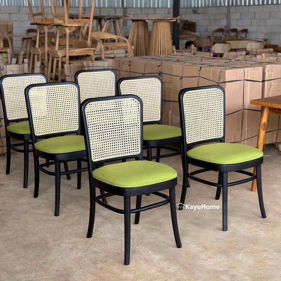 Arden Rattan Teak Chair + Cushion — official KayuHome catalogue image