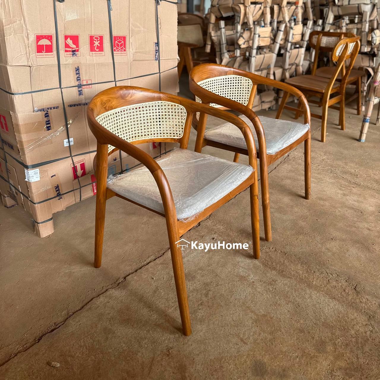 Selly Rattan Teak Chair — official KayuHome catalogue image